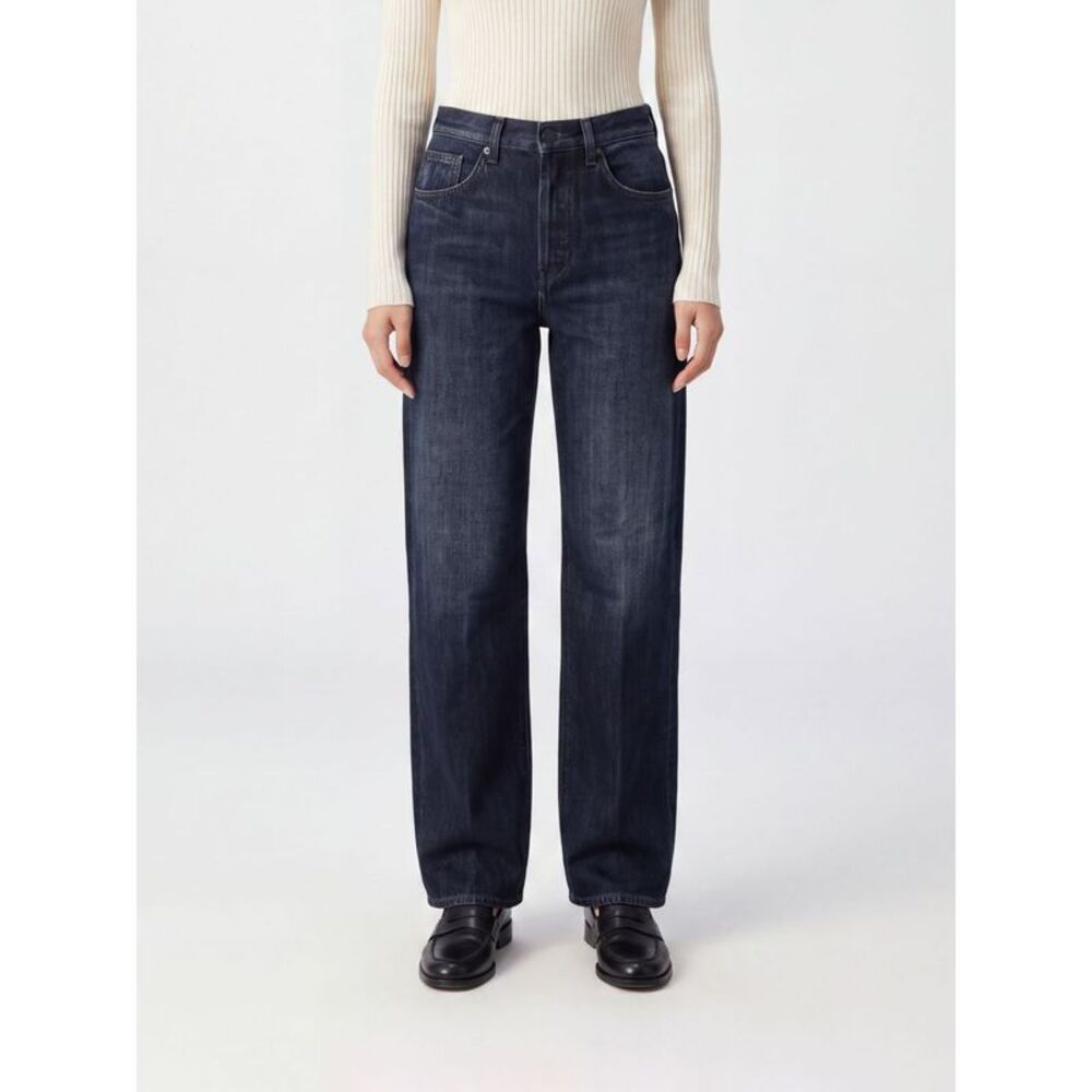 Dondup Women High-Waisted Wide-Leg Cotton And Lyocell Denim Jeans Dondup